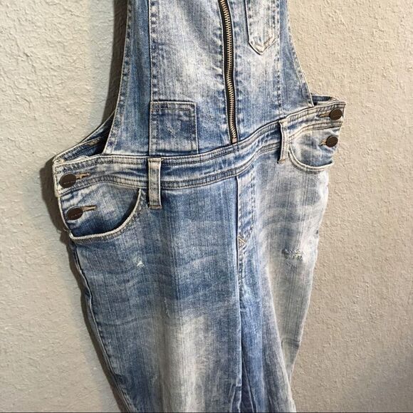 Dear John Heidi Distressed Overalls Farm Dance Cowgirl Designer Country Girl - Picture 4 of 7